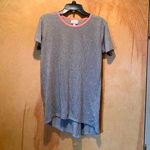 LulaRoe Girls 12 Gracie Shirt/Tunic Gray